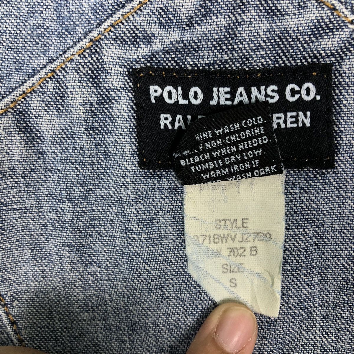 Japanese Brand VINTGE CHORE DENIM OVERALL POLO JEANS RALPH LAUREN Size US 32 / EU 48 - 9 Thumbnail