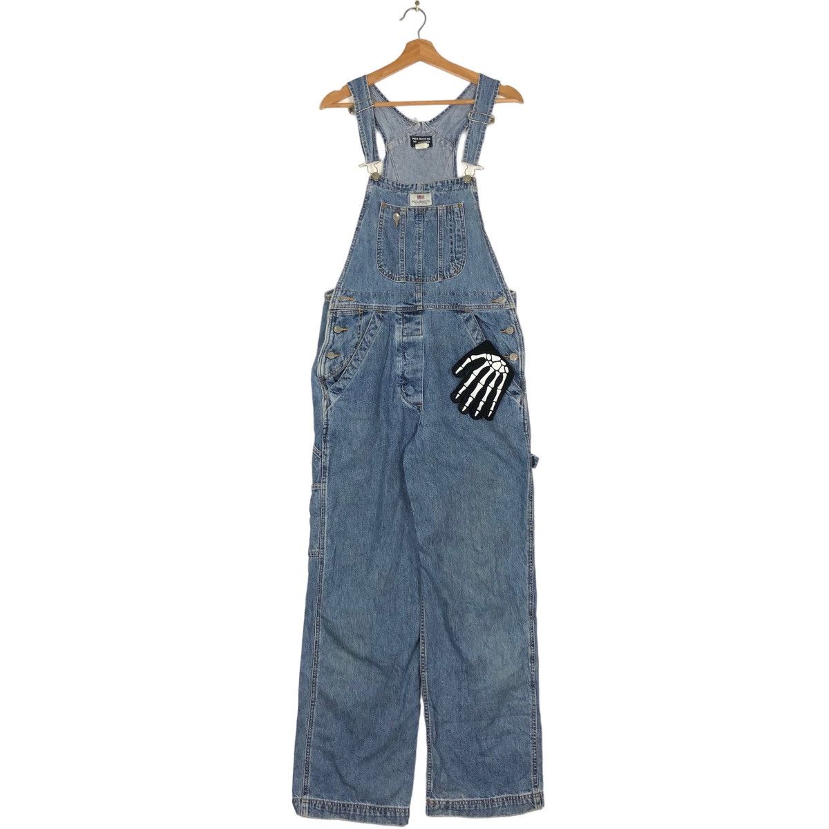 Japanese Brand VINTGE CHORE DENIM OVERALL POLO JEANS RALPH LAUREN Size US 32 / EU 48 - 1 Thumbnail