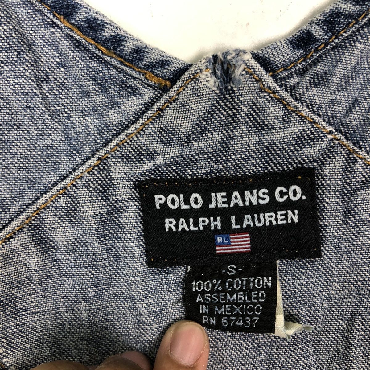 Japanese Brand VINTGE CHORE DENIM OVERALL POLO JEANS RALPH LAUREN Size US 32 / EU 48 - 8 Thumbnail