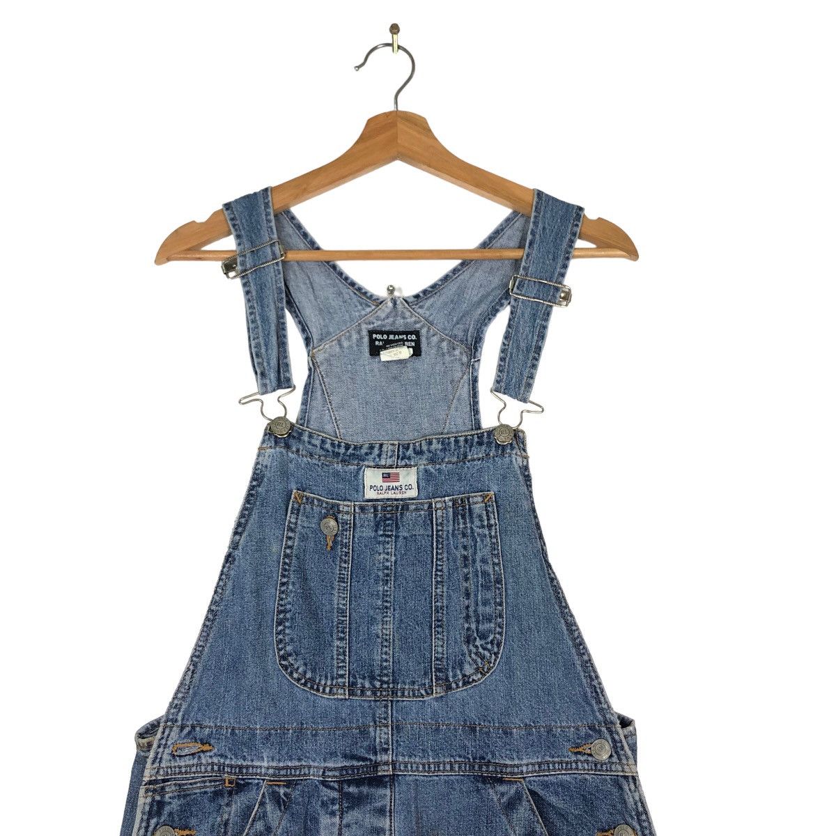 Japanese Brand VINTGE CHORE DENIM OVERALL POLO JEANS RALPH LAUREN Size US 32 / EU 48 - 2 Thumbnail
