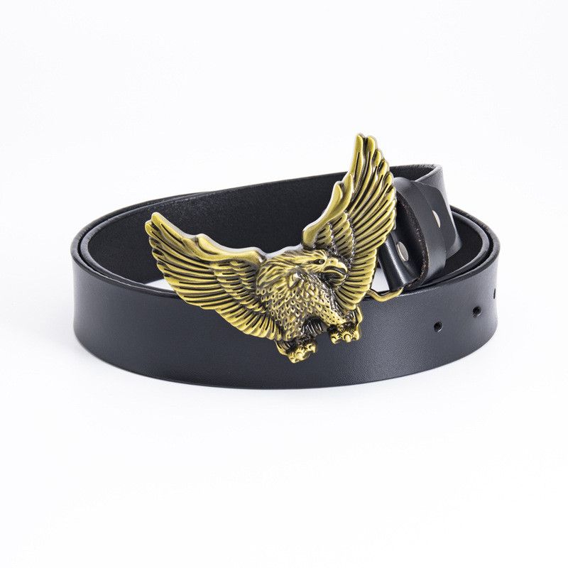 Leather 🔥Fashion retro personality belt Size ONE SIZE - 1 Thumbnail