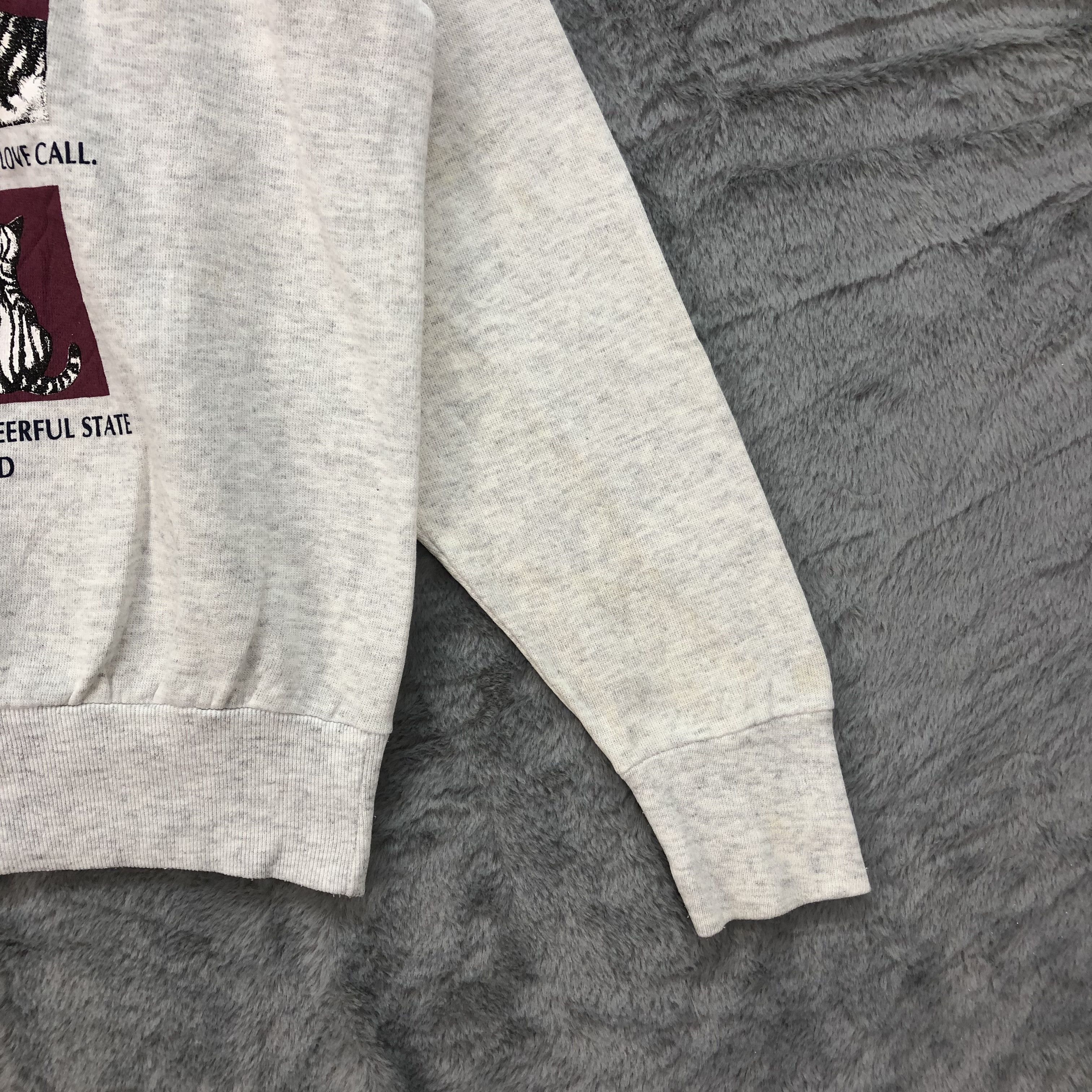 Vintage Vintage USA Made In Usa Kitty Cropped Sweatshirts #4598-160 Size L / US 10 / IT 46 - 8 Thumbnail