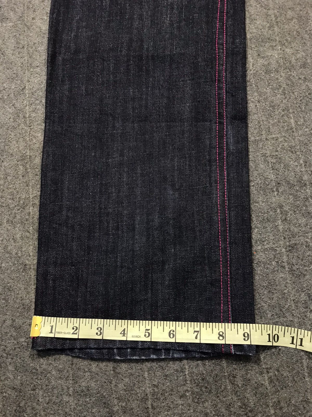 Japanese Brand Japanese Brand Pink Printed Denim Jeans Regular Indigo Jeans Size 32" / US 10 / IT 46 - 9 Thumbnail