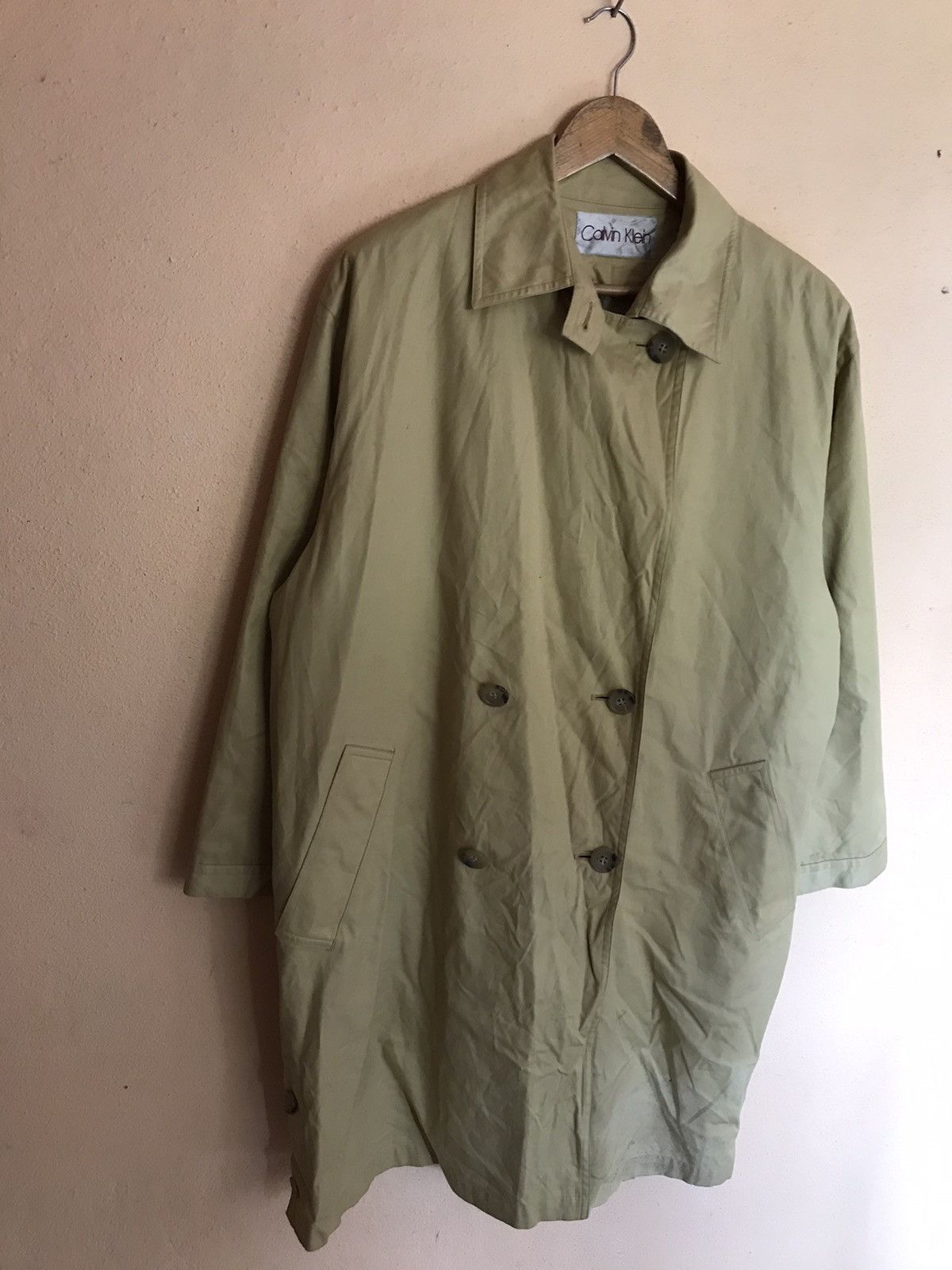 Calvin Klein × Designer × Vintage VINTAGE CALVIN KLEIN TRENCH COAT JACKET NICE DESIGN Size US L / EU 52-54 / 3 - 3 Thumbnail