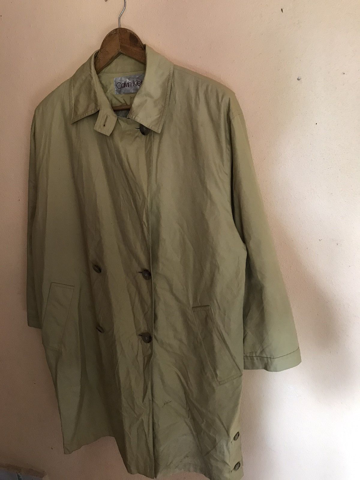 Calvin Klein × Designer × Vintage VINTAGE CALVIN KLEIN TRENCH COAT JACKET NICE DESIGN Size US L / EU 52-54 / 3 - 4 Thumbnail