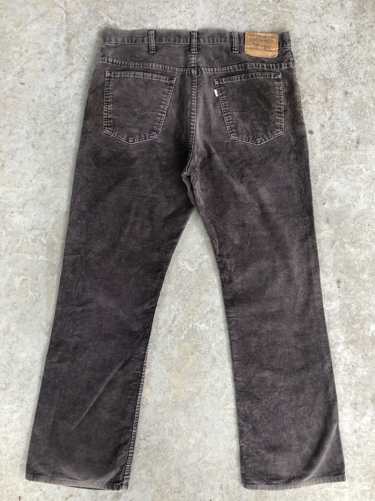 If Six Was Nine Vintage 80s Levi’s 517 Flared Jeans Corduroy Pants Size US 35 - 2 Thumbnail
