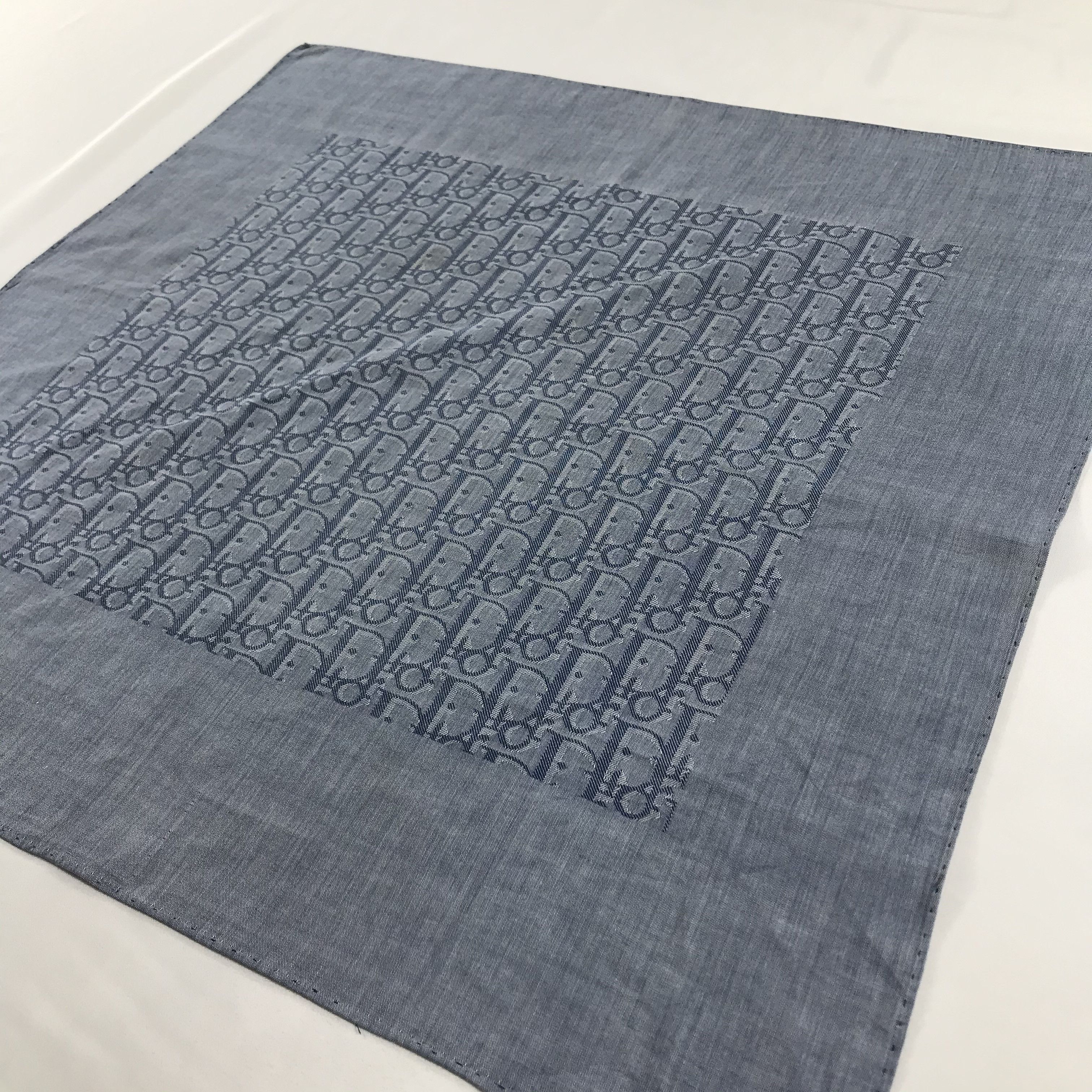 Christian Dior Monsieur Christian Dior Oblique Handkerchief Neckerchief Bandana H635 Size ONE SIZE - 5 Thumbnail