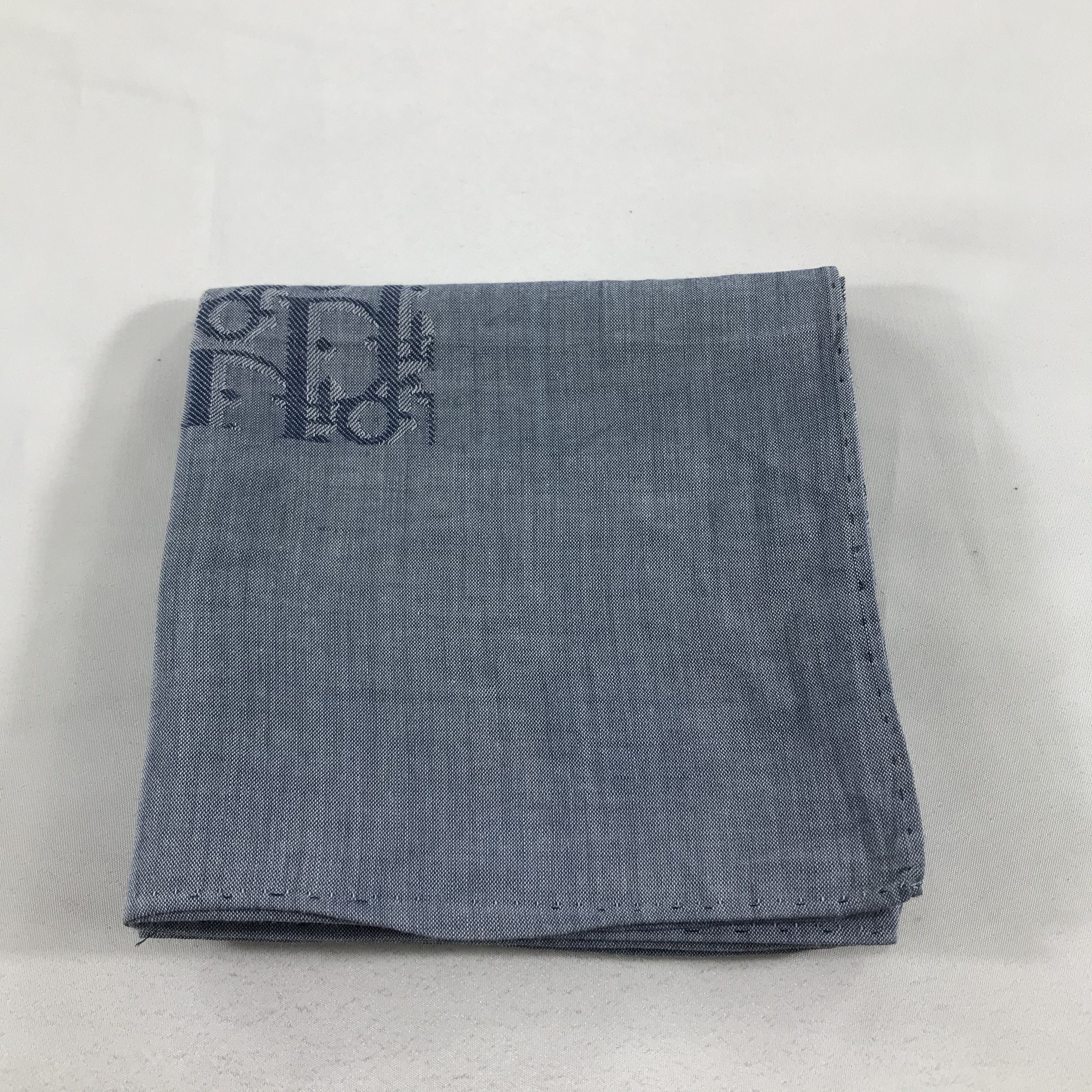 Christian Dior Monsieur Christian Dior Oblique Handkerchief Neckerchief Bandana H635 Size ONE SIZE - 6 Thumbnail