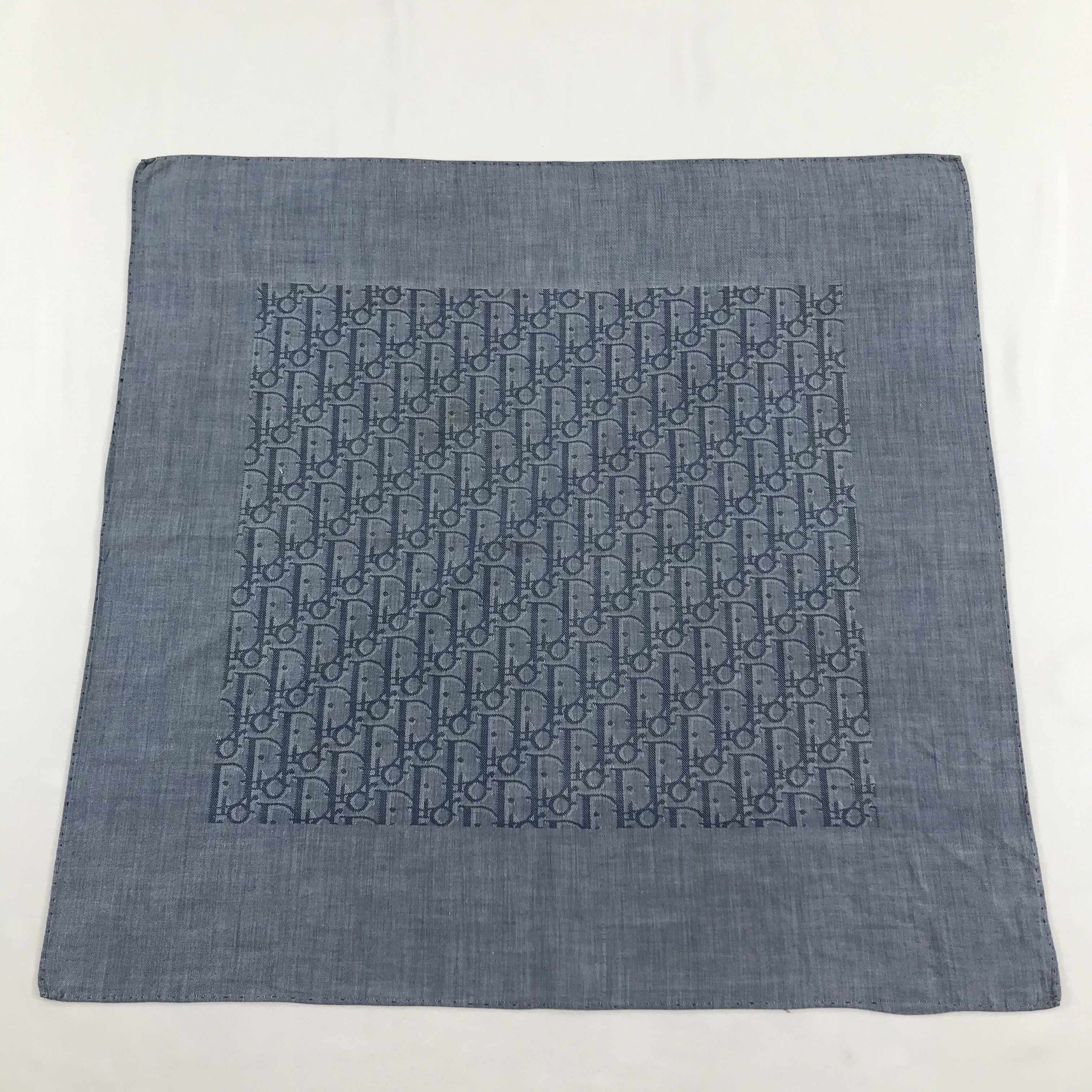 Christian Dior Monsieur Christian Dior Oblique Handkerchief Neckerchief Bandana H635 Size ONE SIZE - 1 Thumbnail