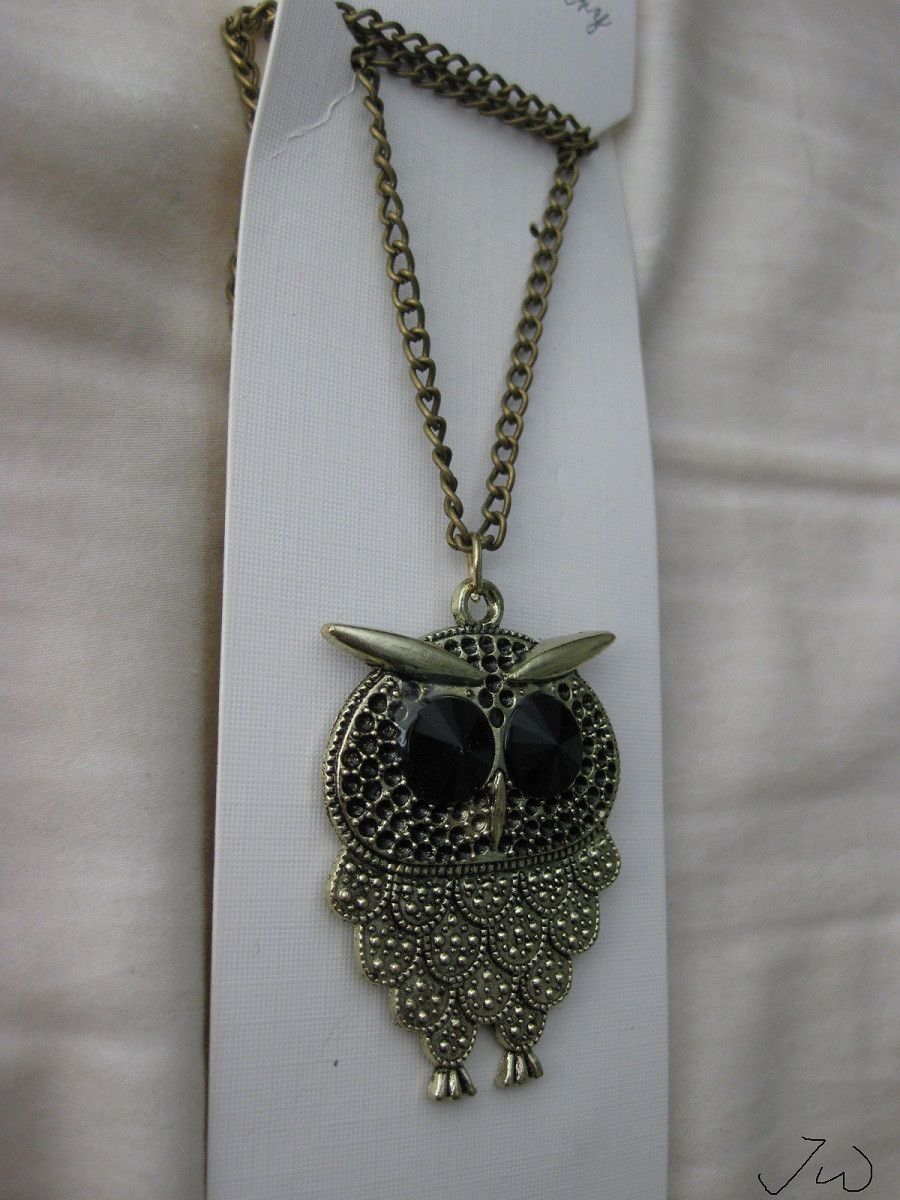 Jewelry Owl Bronze Pendant Chain Necklace Size ONE SIZE - 3 Thumbnail