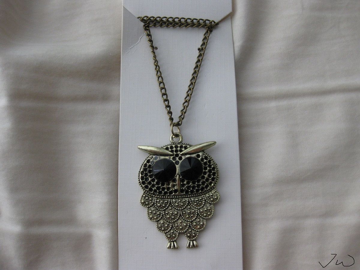Jewelry Owl Bronze Pendant Chain Necklace Size ONE SIZE - 1 Thumbnail