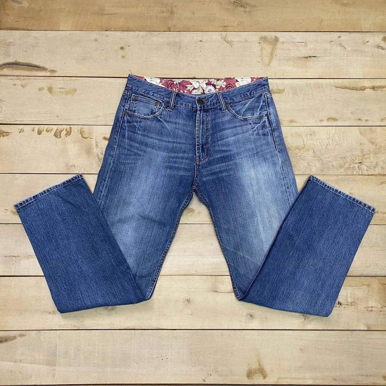 Japanese Brand X402 JAPAN SUKARJAN EMBROIDERY FISH KOI DENIM Size US 34 / EU 50 - 3 Thumbnail