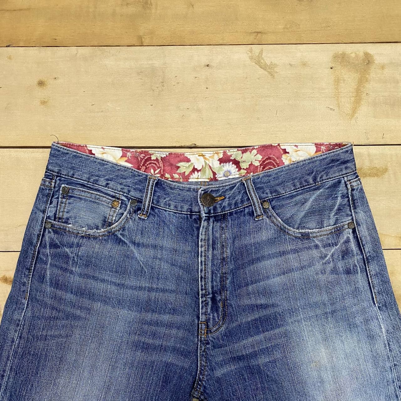 Japanese Brand X402 JAPAN SUKARJAN EMBROIDERY FISH KOI DENIM Size US 34 / EU 50 - 4 Thumbnail