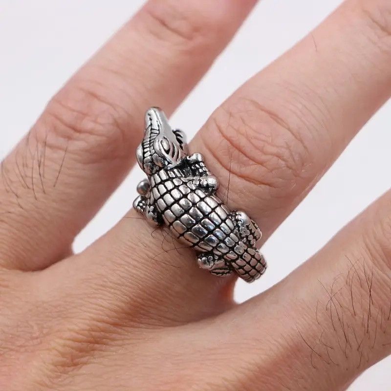 Jewelry × Vintage Creative Crocodile Ring Size ONE SIZE - 1 Thumbnail
