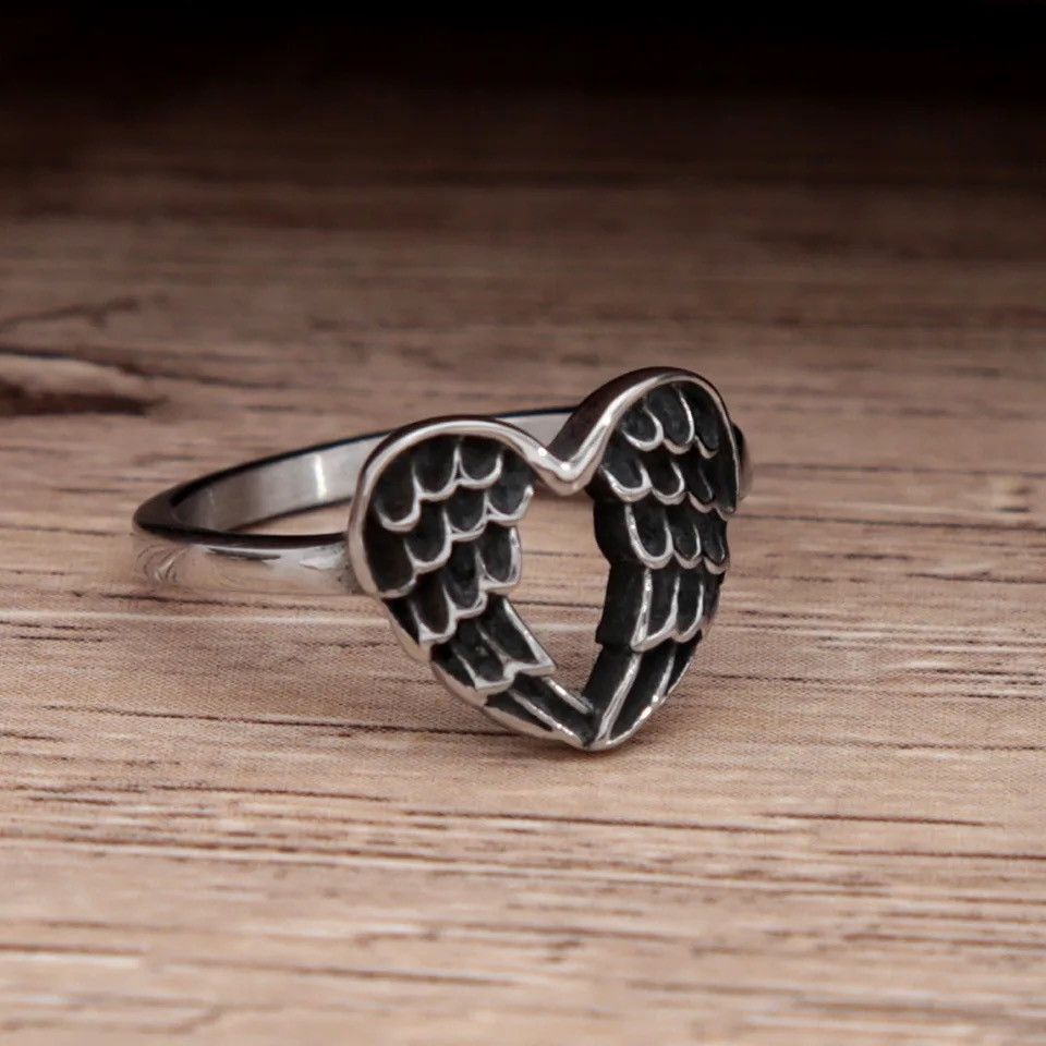 Japanese Brand × Jewelry × Vintage Cool Creative Wings Of Angels Ring Size ONE SIZE - 1 Thumbnail