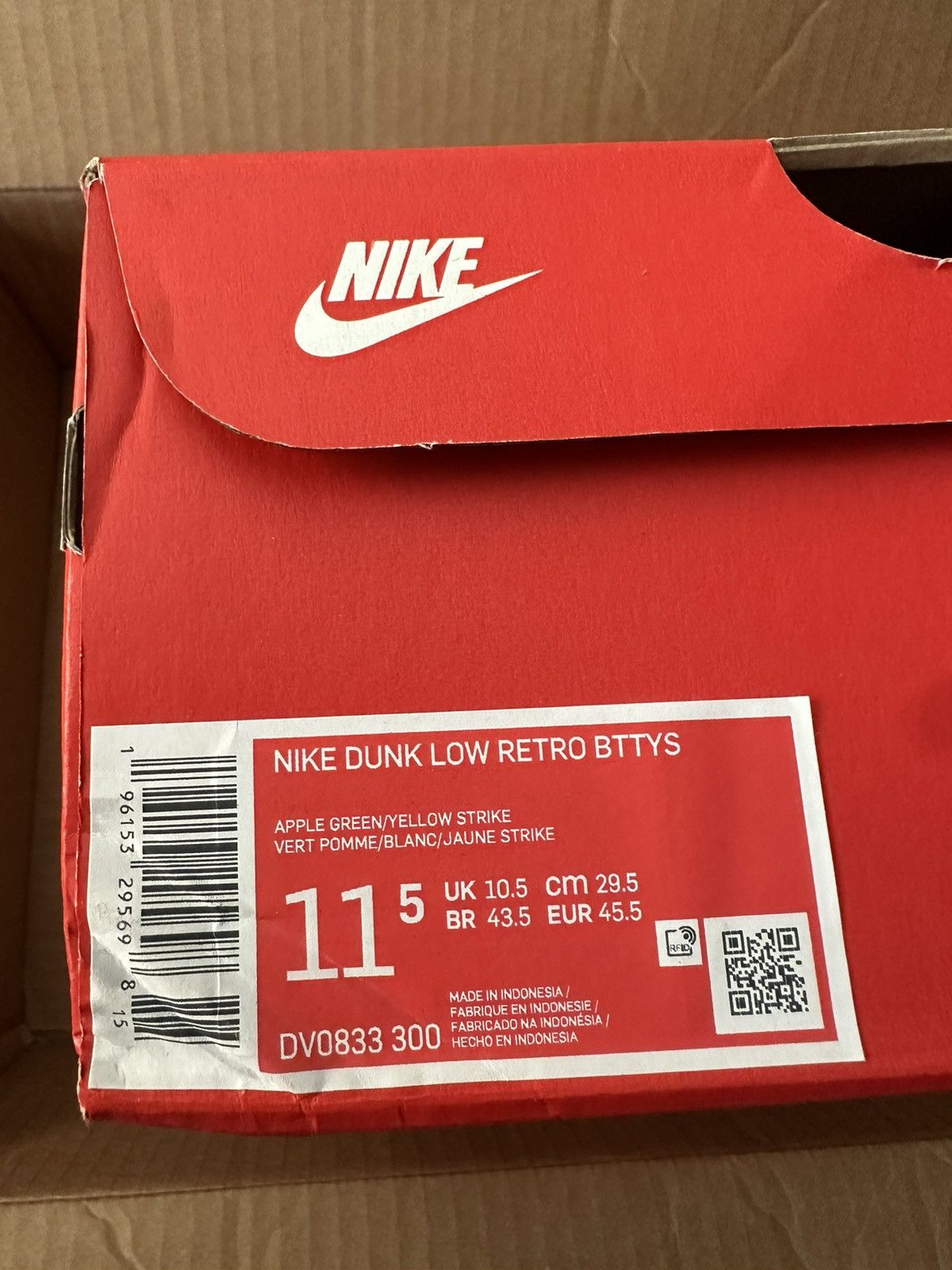 Nike Nike Dunk Low Reverse Brazil Size US 11.5 / EU 44-45 - 13 Thumbnail