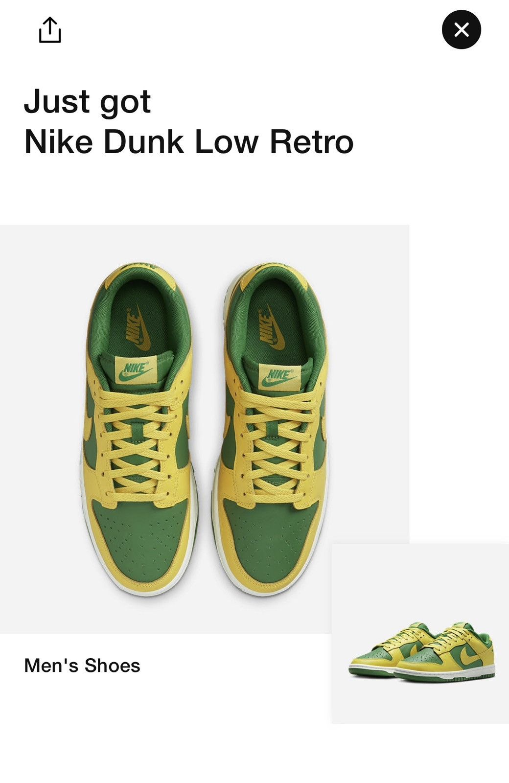 Nike Nike Dunk Low Reverse Brazil Size US 11 / EU 44 - 16 Thumbnail