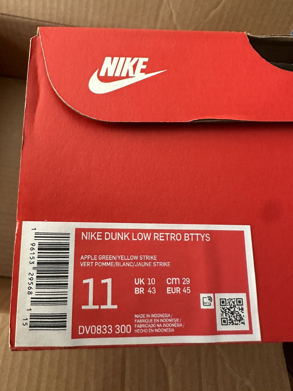 Nike Nike Dunk Low Reverse Brazil Size US 11 / EU 44 - 7 Thumbnail
