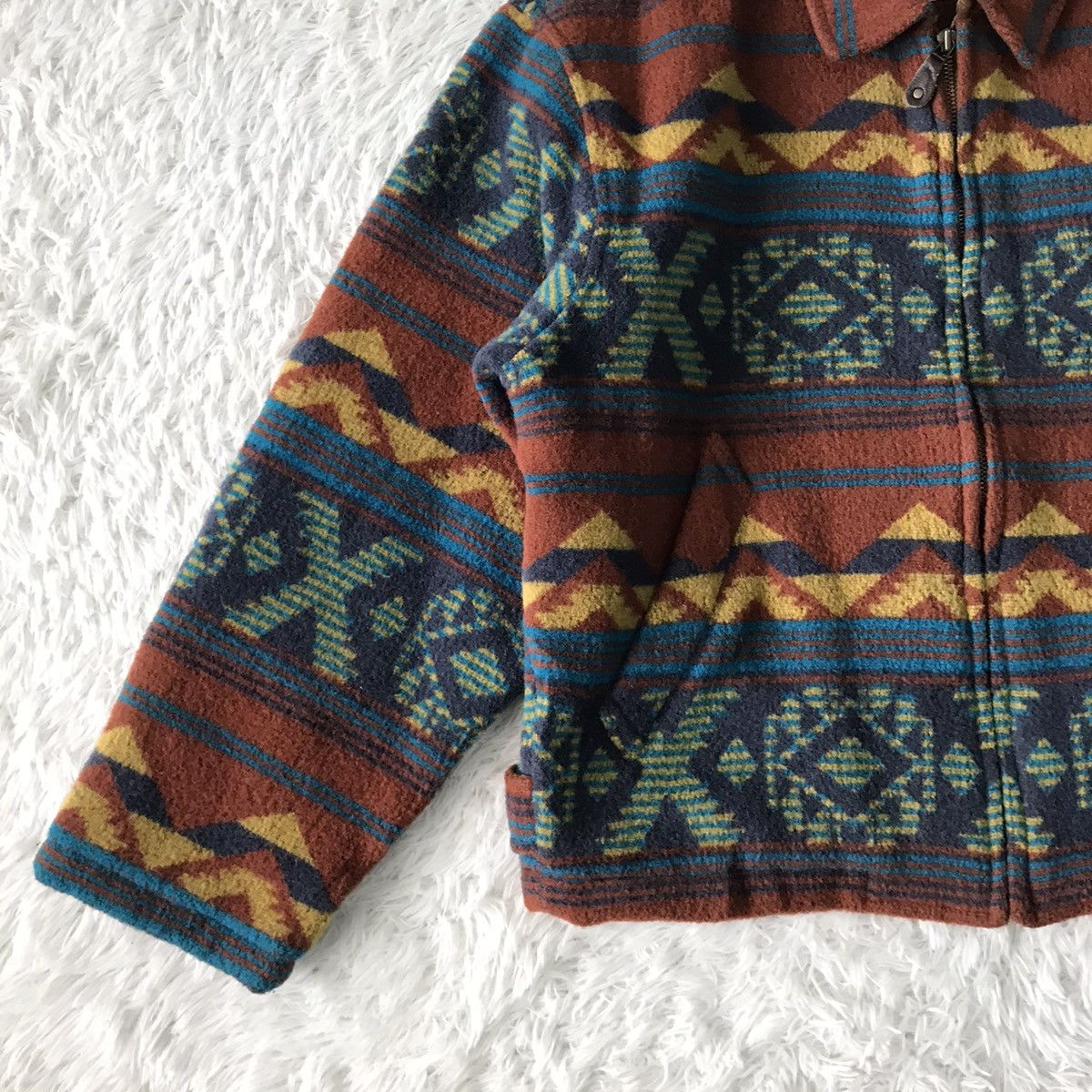 XO Native Navajo XOXO Blend Wool Outdoor Jacket Gira Pour Homme Size US M / EU 48-50 / 2 - 3 Thumbnail