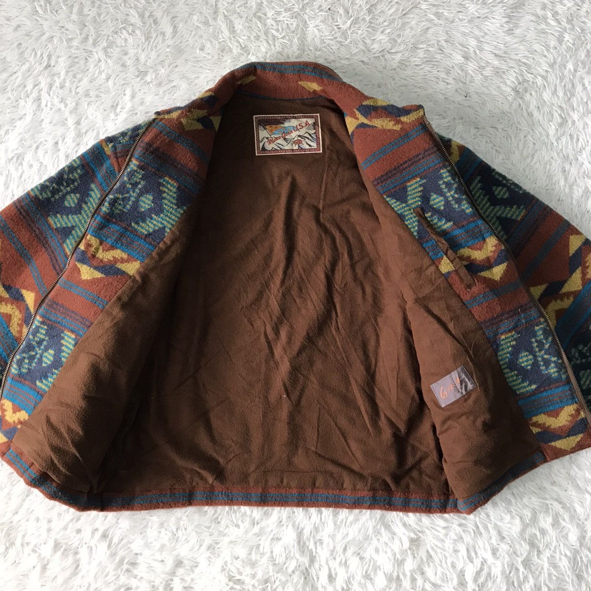 XO Native Navajo XOXO Blend Wool Outdoor Jacket Gira Pour Homme Size US M / EU 48-50 / 2 - 11 Thumbnail