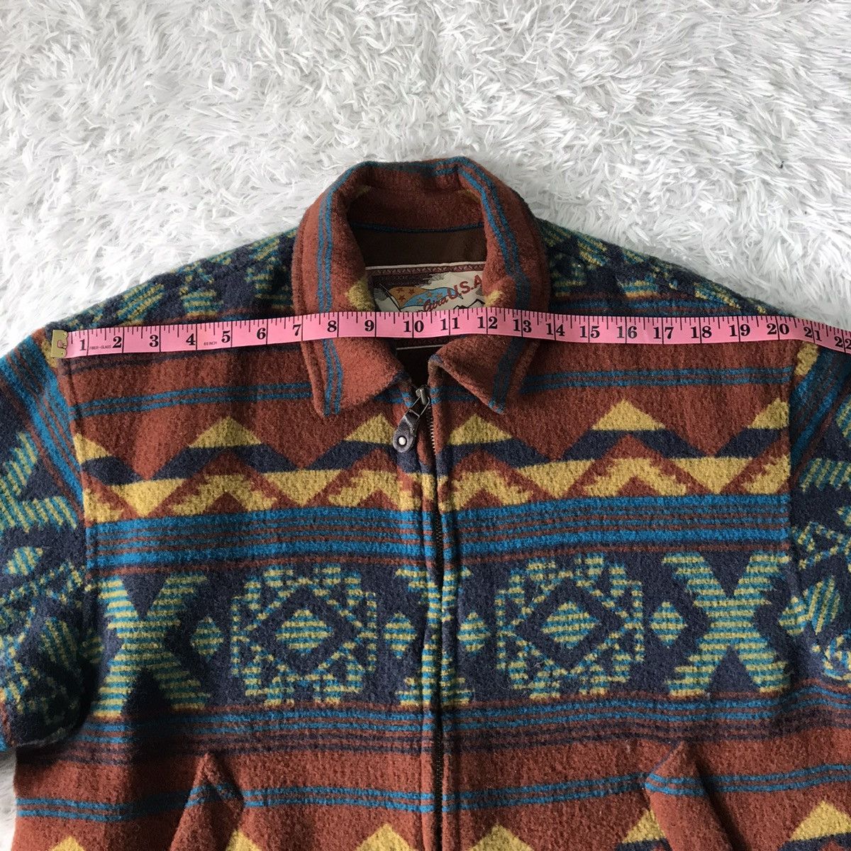 XO Native Navajo XOXO Blend Wool Outdoor Jacket Gira Pour Homme Size US M / EU 48-50 / 2 - 13 Thumbnail