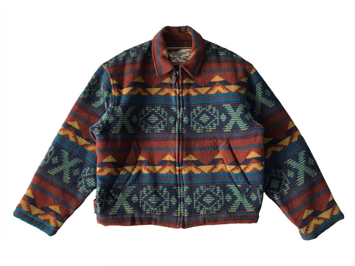 XO Native Navajo XOXO Blend Wool Outdoor Jacket Gira Pour Homme Size US M / EU 48-50 / 2 - 1 Thumbnail