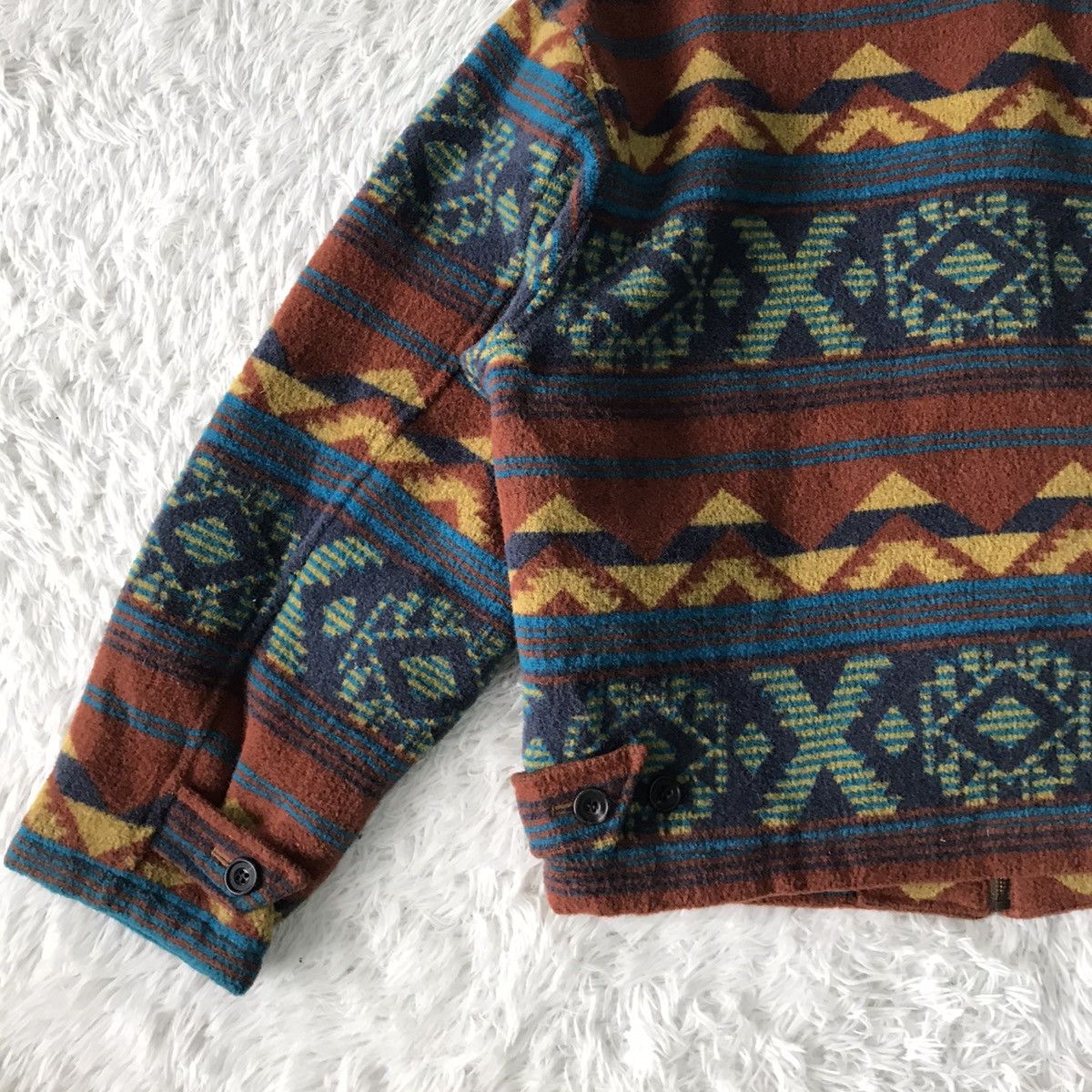 XO Native Navajo XOXO Blend Wool Outdoor Jacket Gira Pour Homme Size US M / EU 48-50 / 2 - 7 Thumbnail