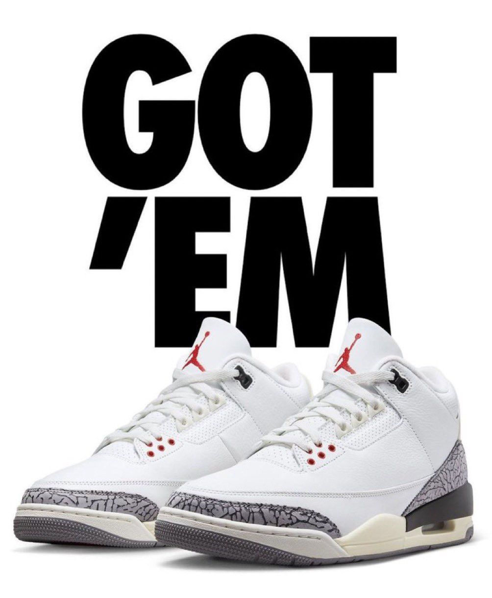 Jordan Brand Jordan 3 Retro White Cement Size US 7 / EU 40 - 1 Thumbnail