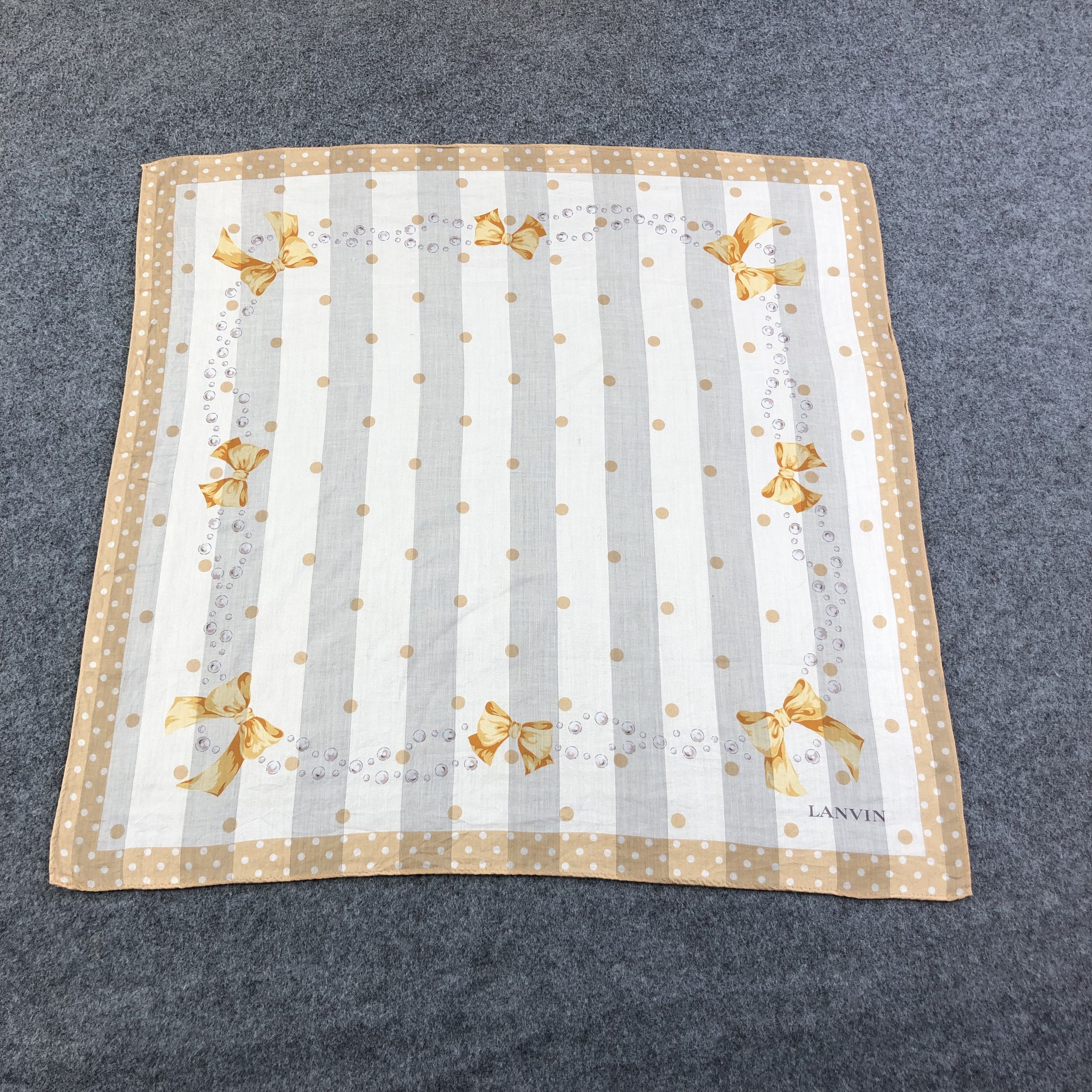 Lanvin Lanvin Handkerchief Neckerchief Bandana H2250 Size ONE SIZE - 2 Thumbnail