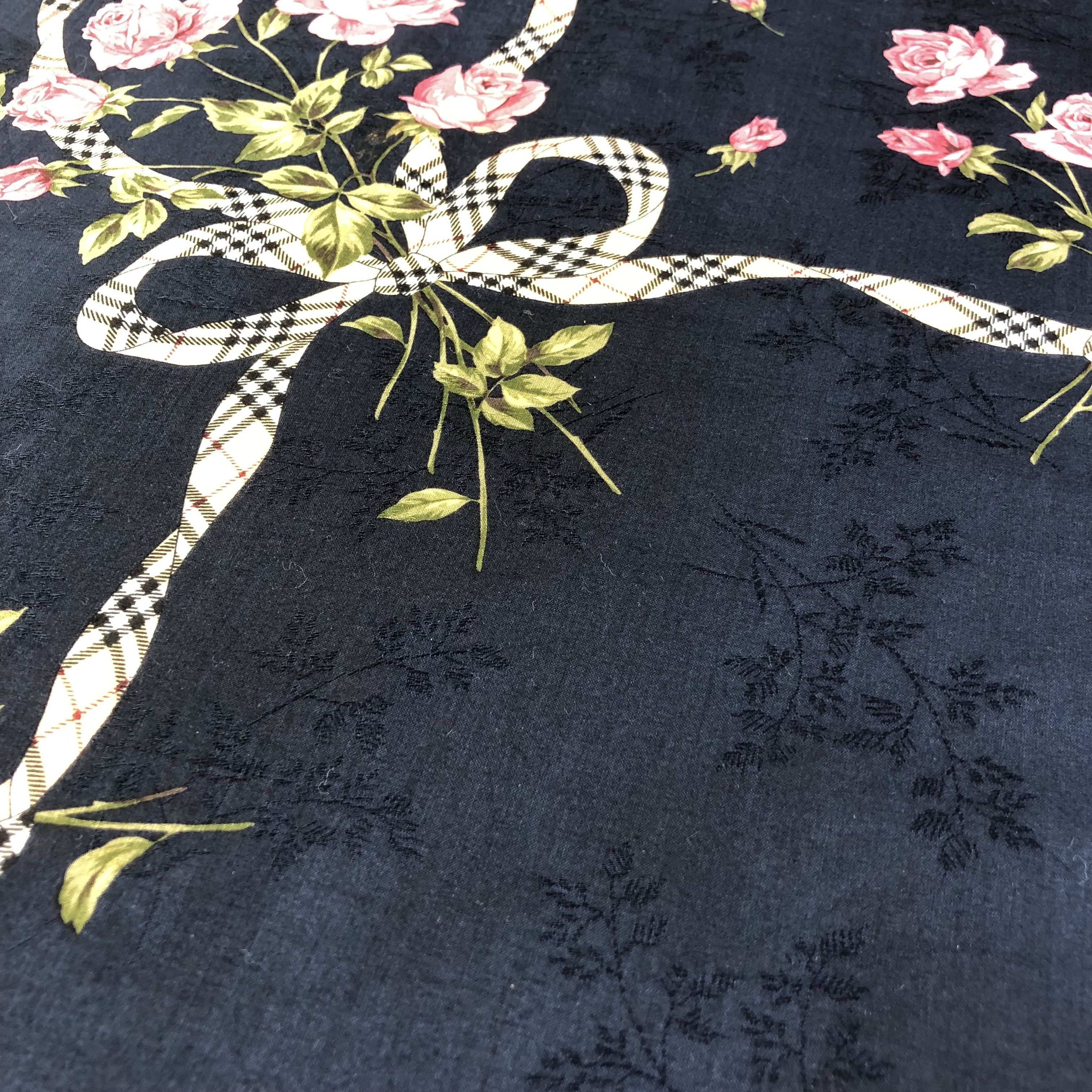 Burberry Burberry Floral Handkerchief Neckerchief Bandana H2130 Size ONE SIZE - 6 Thumbnail