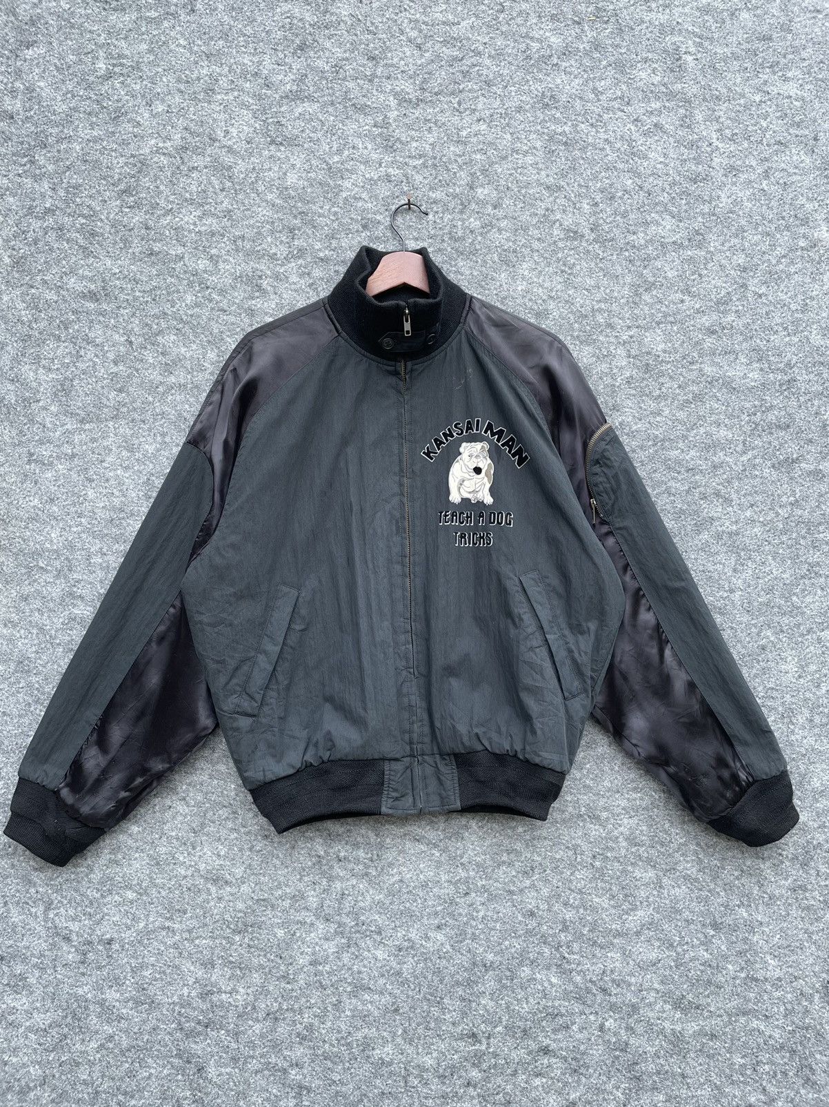 Kansai Yamamoto VINTAGE KANSAI MAN STRENGTH TRICKS BOMBER JACKET Size US L / EU 52-54 / 3 - 3 Thumbnail
