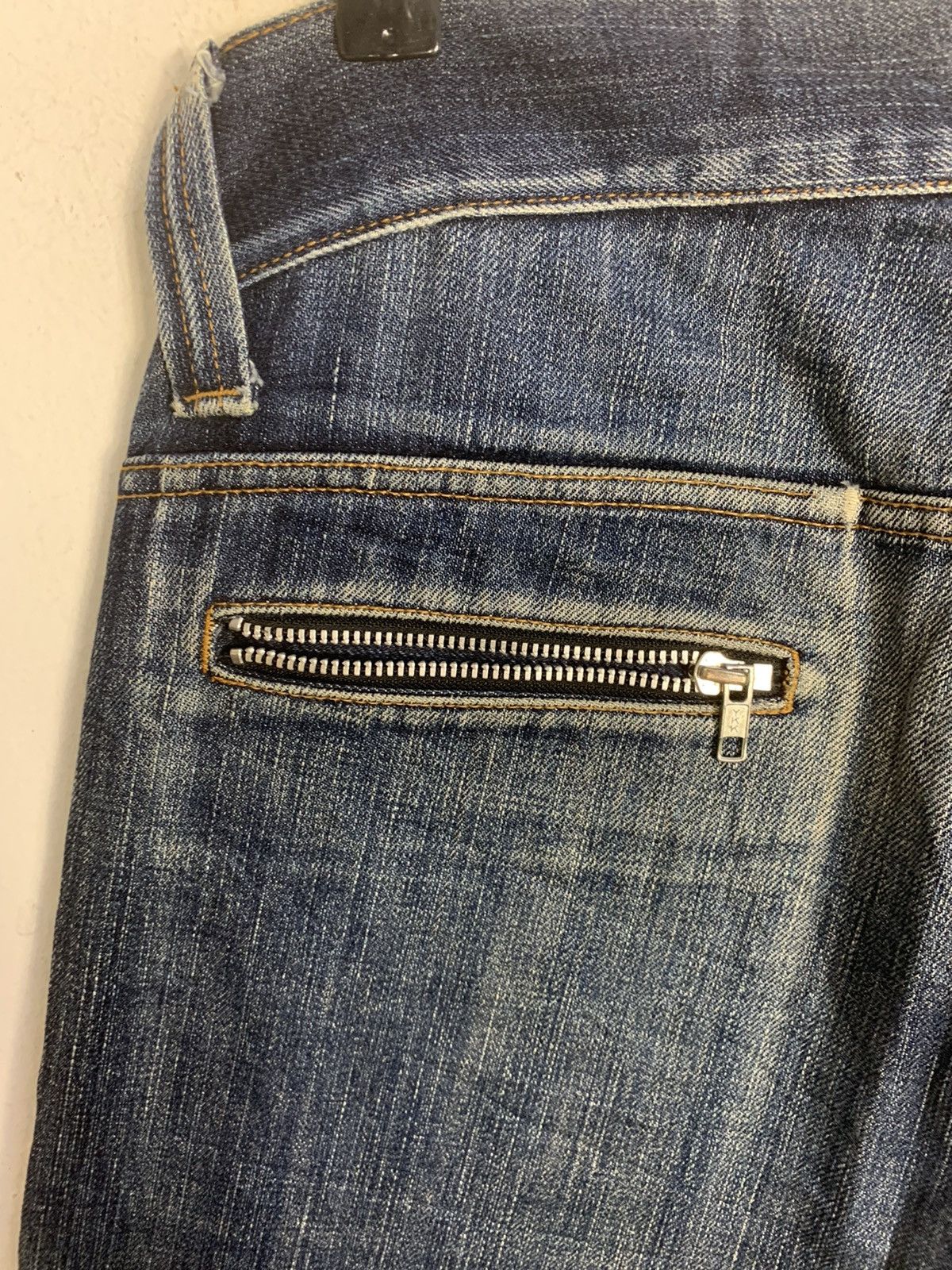 Japanese Brand 90s Japanese Brand Indigo Denim Jeans Double Button Style Size 34" / US 12 / IT 48 - 8 Thumbnail
