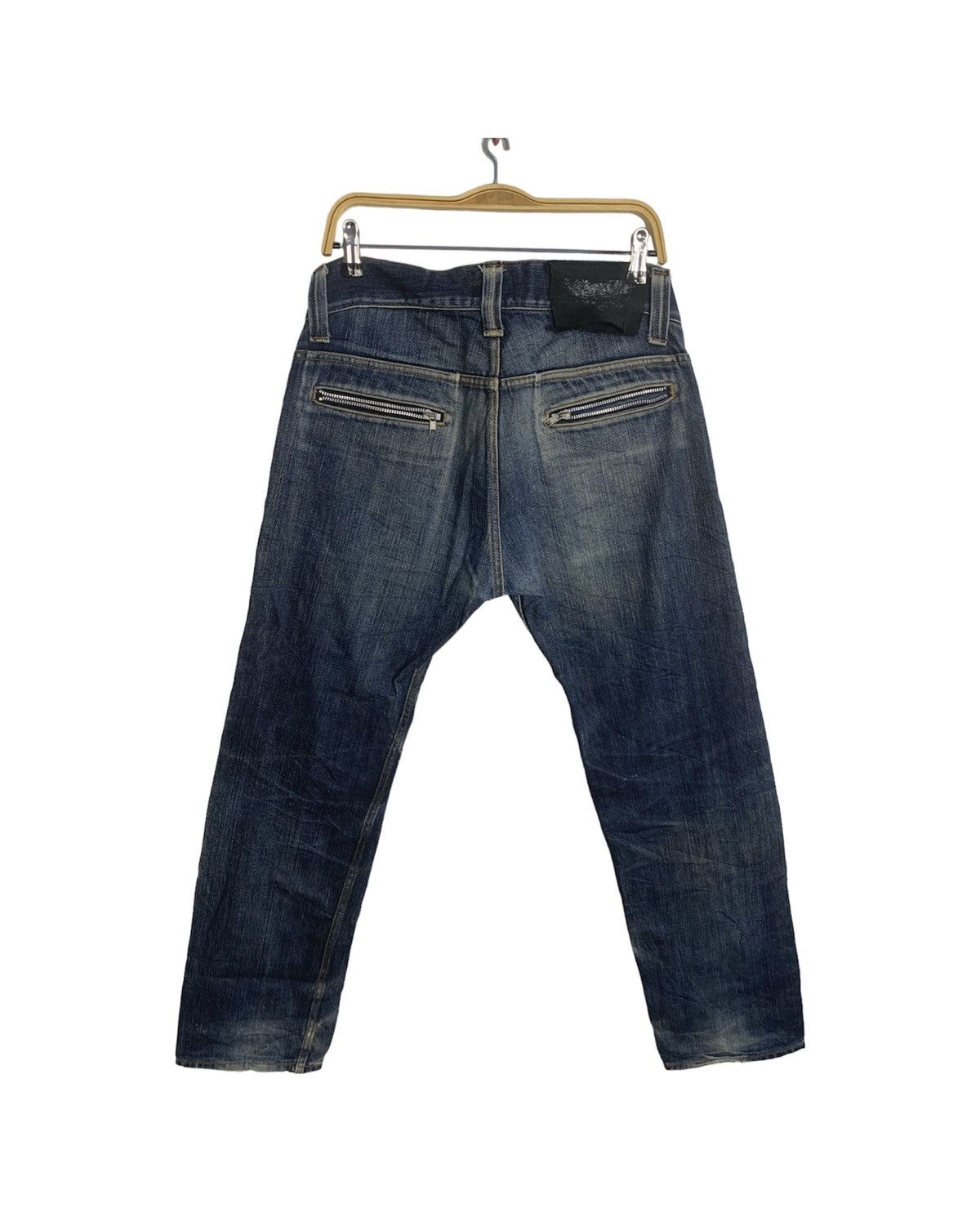 Japanese Brand 90s Japanese Brand Indigo Denim Jeans Double Button Style Size 34" / US 12 / IT 48 - 1 Thumbnail