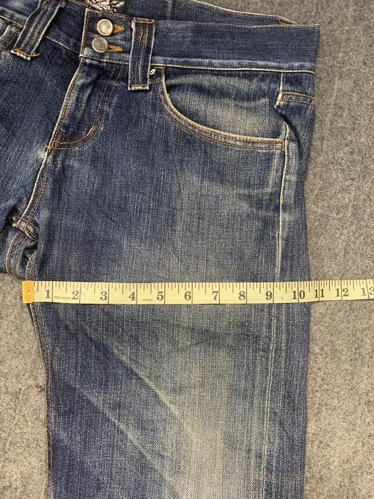 Japanese Brand 90s Japanese Brand Indigo Denim Jeans Double Button Style Size 34" / US 12 / IT 48 - 11 Thumbnail