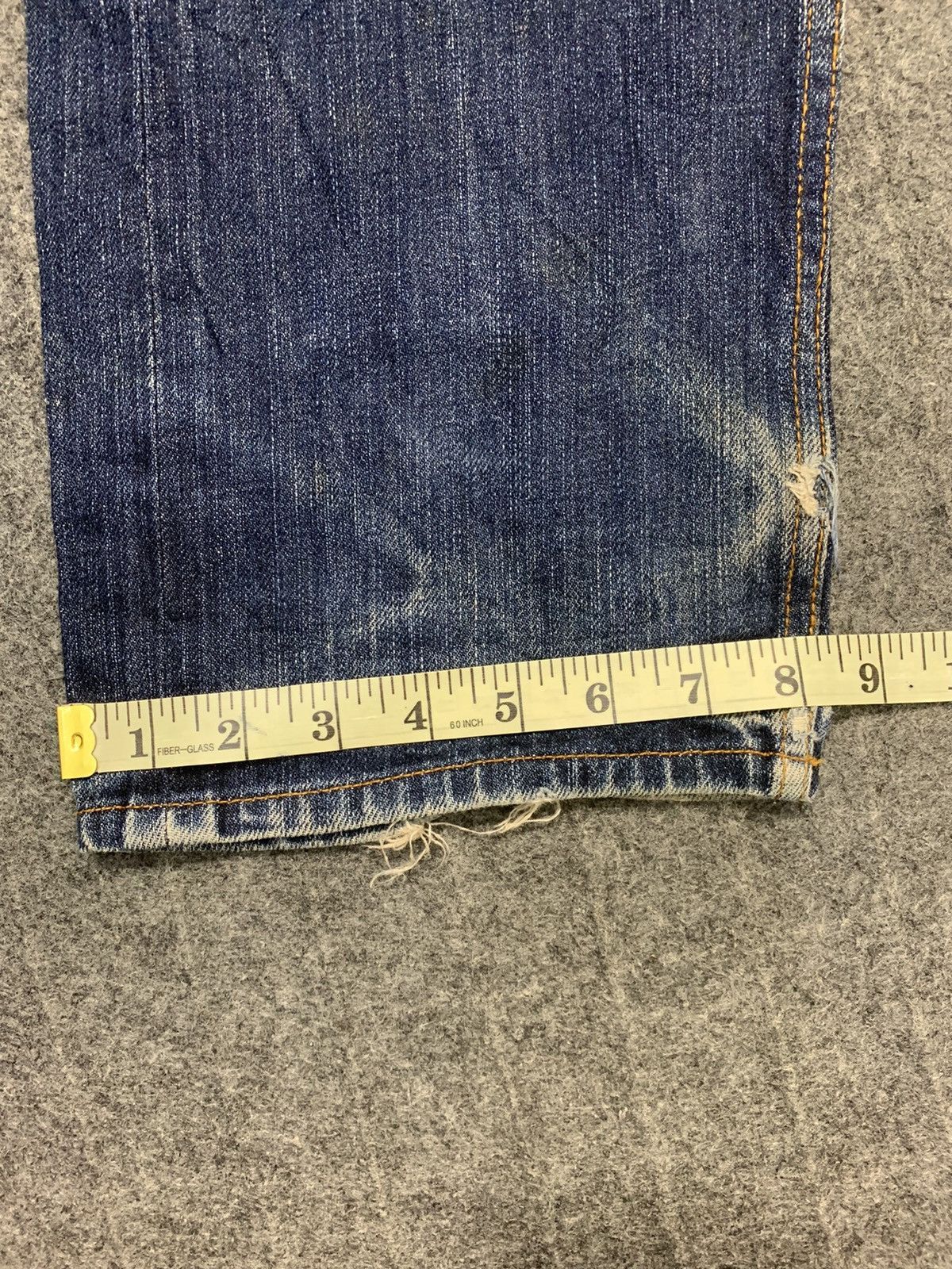 Japanese Brand 90s Japanese Brand Indigo Denim Jeans Double Button Style Size 34" / US 12 / IT 48 - 12 Thumbnail