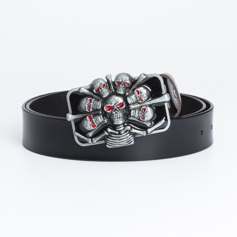 Leather 🔥Fashion retro personality belt Size ONE SIZE - 1 Thumbnail