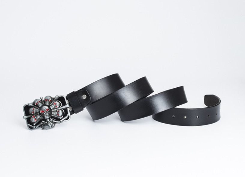 Leather 🔥Fashion retro personality belt Size ONE SIZE - 3 Thumbnail
