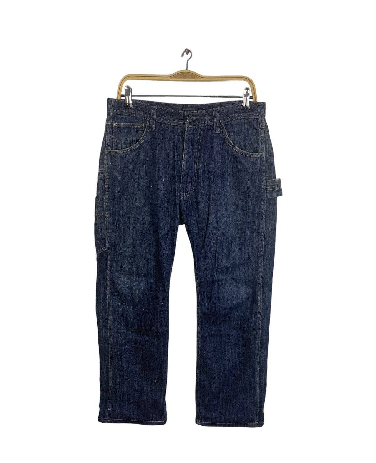 Vintage 90s Oxen Workwear Carpenter Utility Indigo Denim Jeans | Grailed