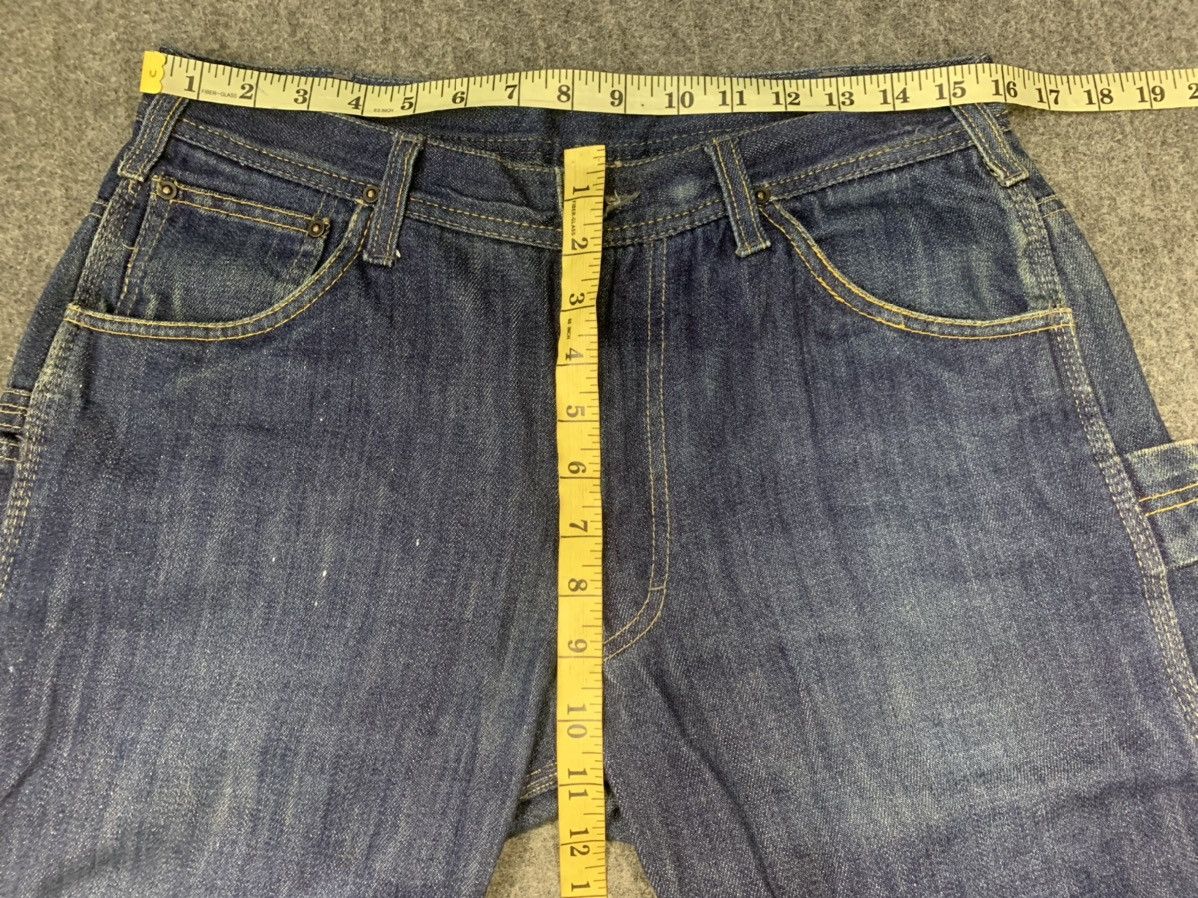 Japanese Brand 90s Oxen Workwear Carpenter Utility Indigo Denim Jeans Size US 31 - 8 Thumbnail