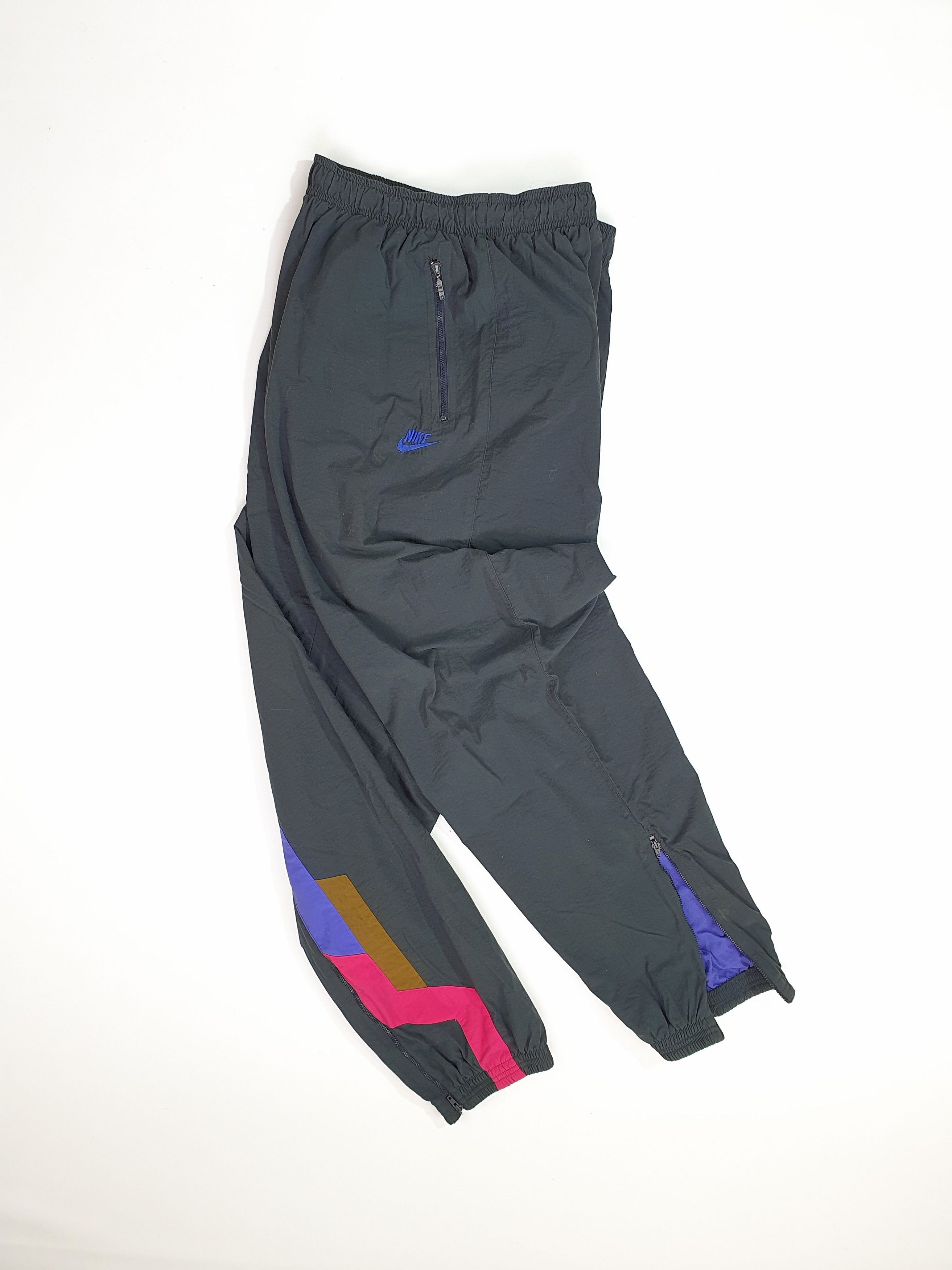 Nike × Vintage 90s NIKE Vintage Rare Design Nylon sport Pant Size US 32 / EU 48 - 3 Thumbnail