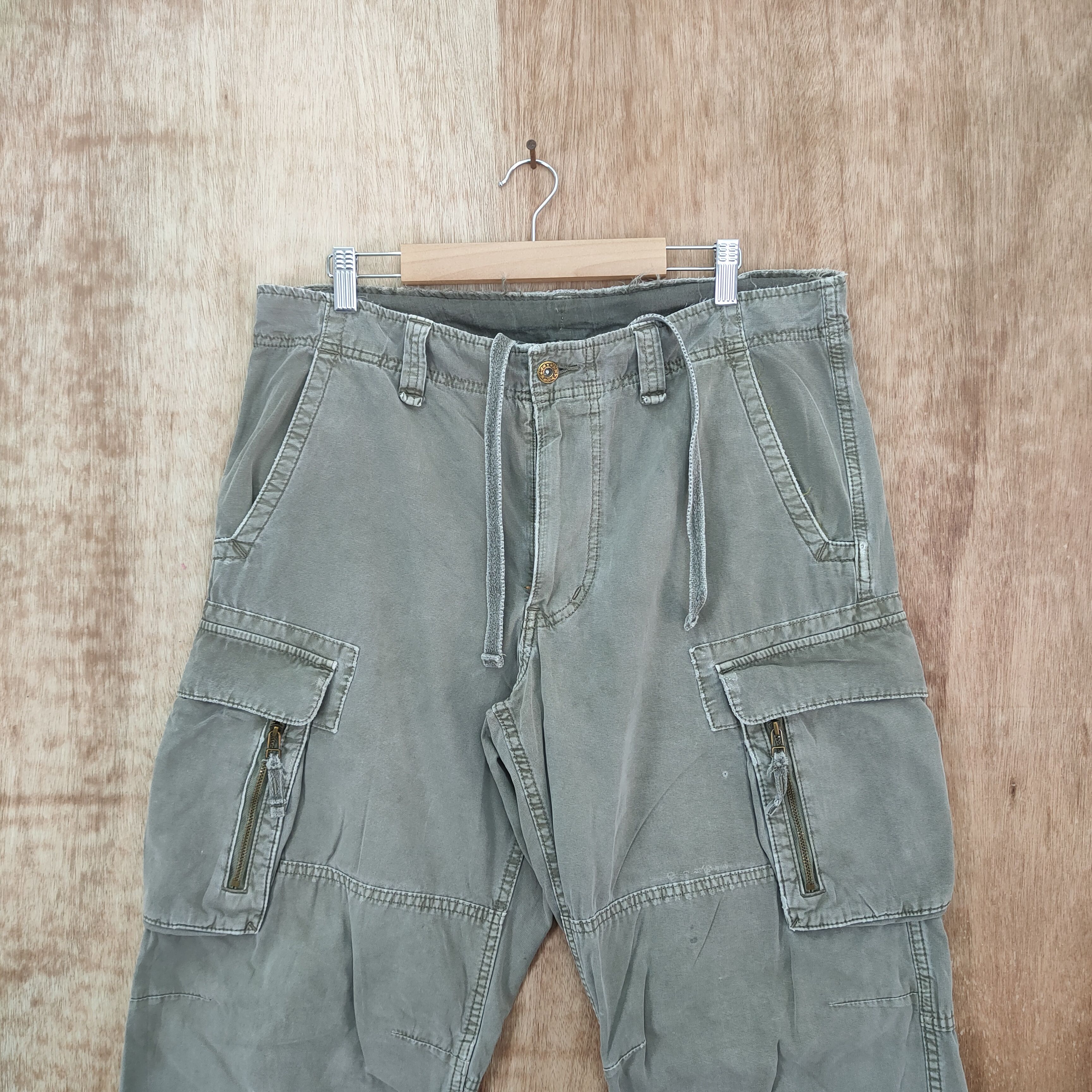 Japanese Brand JAPANESE BRAND VINTAGE FADED CARGO PANTS Size US 34 / EU 50 - 2 Thumbnail