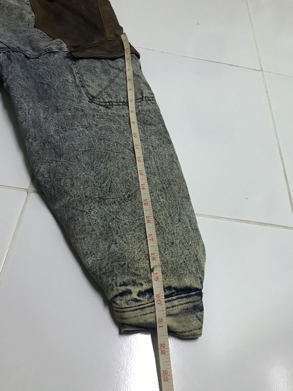 Vintage Vintage Marie G-2 leather denim flight jacket Size US L / EU 52-54 / 3 - 11 Thumbnail