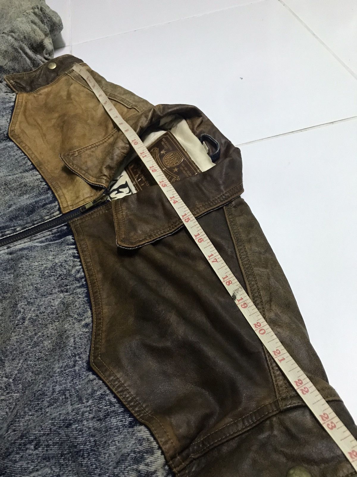 Vintage Vintage Marie G-2 leather denim flight jacket Size US L / EU 52-54 / 3 - 10 Thumbnail