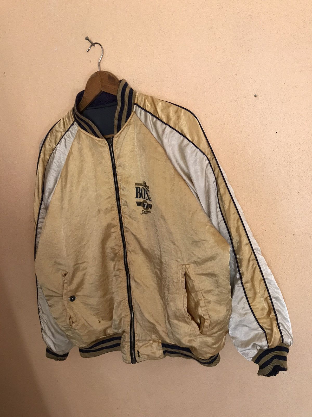 Vintage 🔥VERY RARE VINTAGE 80s BOSS COFFEE 7 EEVEN SATIN JACKET Size US L / EU 52-54 / 3 - 8 Thumbnail