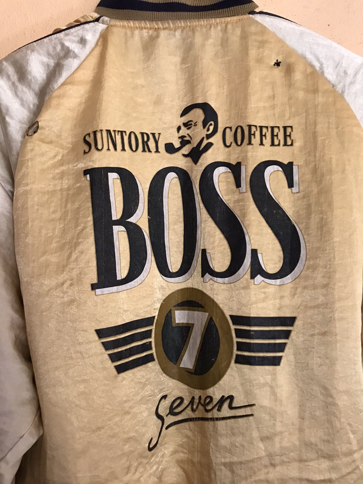 Vintage 🔥VERY RARE VINTAGE 80s BOSS COFFEE 7 EEVEN SATIN JACKET Size US L / EU 52-54 / 3 - 5 Thumbnail
