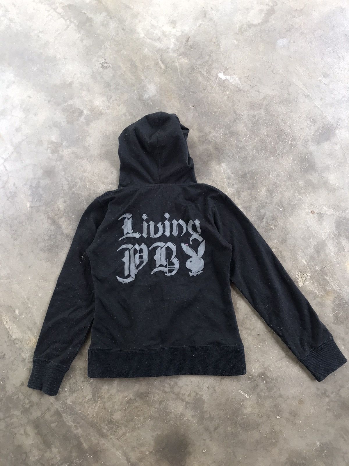 Japanese Brand PLAYBOY LIVING HOODIE Size US S / EU 44-46 / 1 - 2 Thumbnail