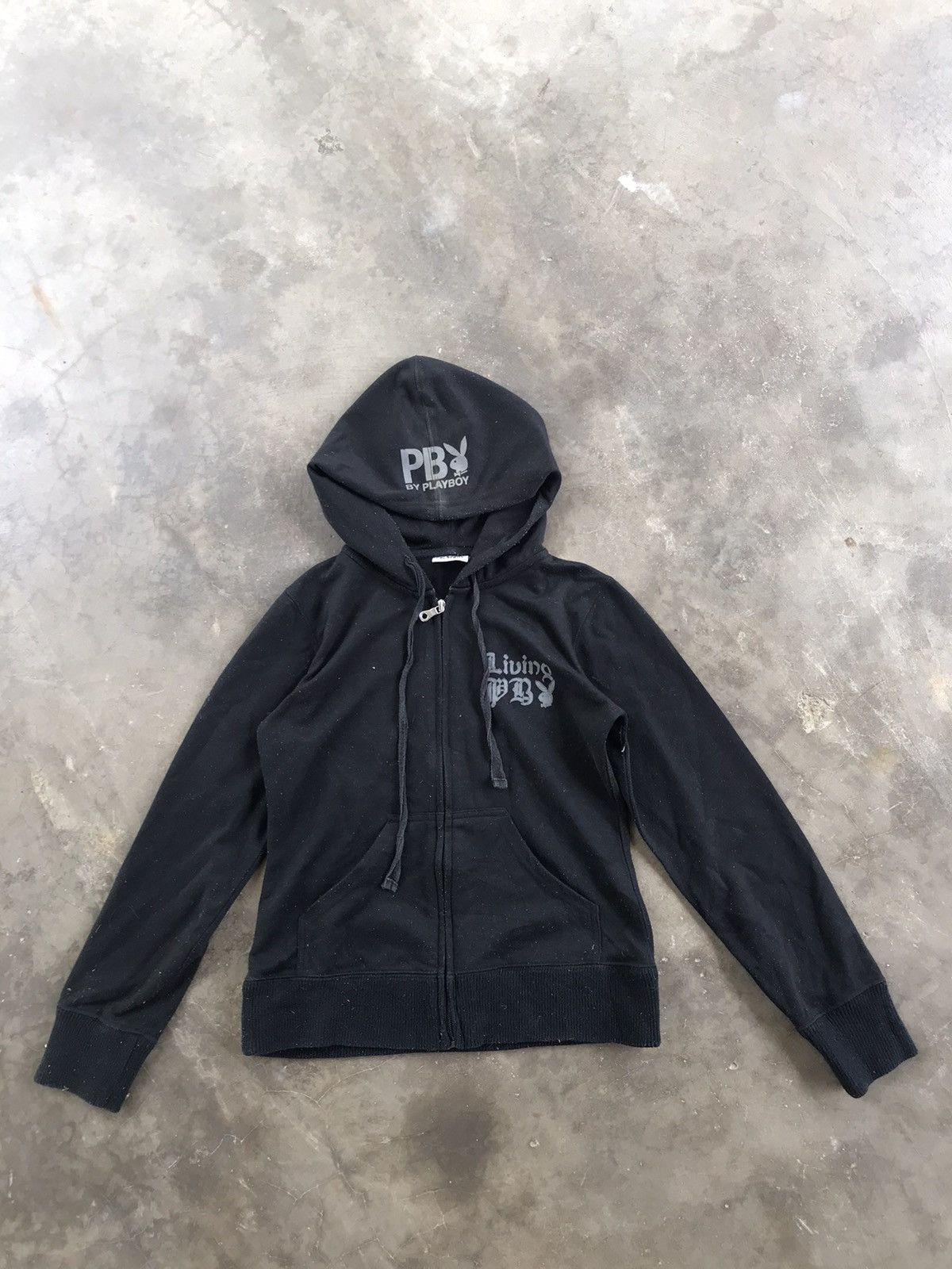 Japanese Brand PLAYBOY LIVING HOODIE Size US S / EU 44-46 / 1 - 3 Thumbnail