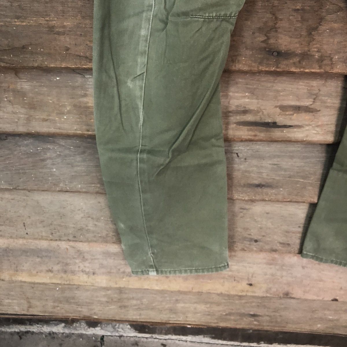 Japanese Brand Japan twist faded Green Cargo utility Pants #7065 Size US 28 / EU 44 - 8 Thumbnail