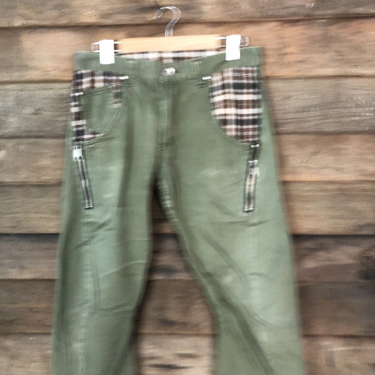 Japanese Brand Japan twist faded Green Cargo utility Pants #7065 Size US 28 / EU 44 - 2 Thumbnail