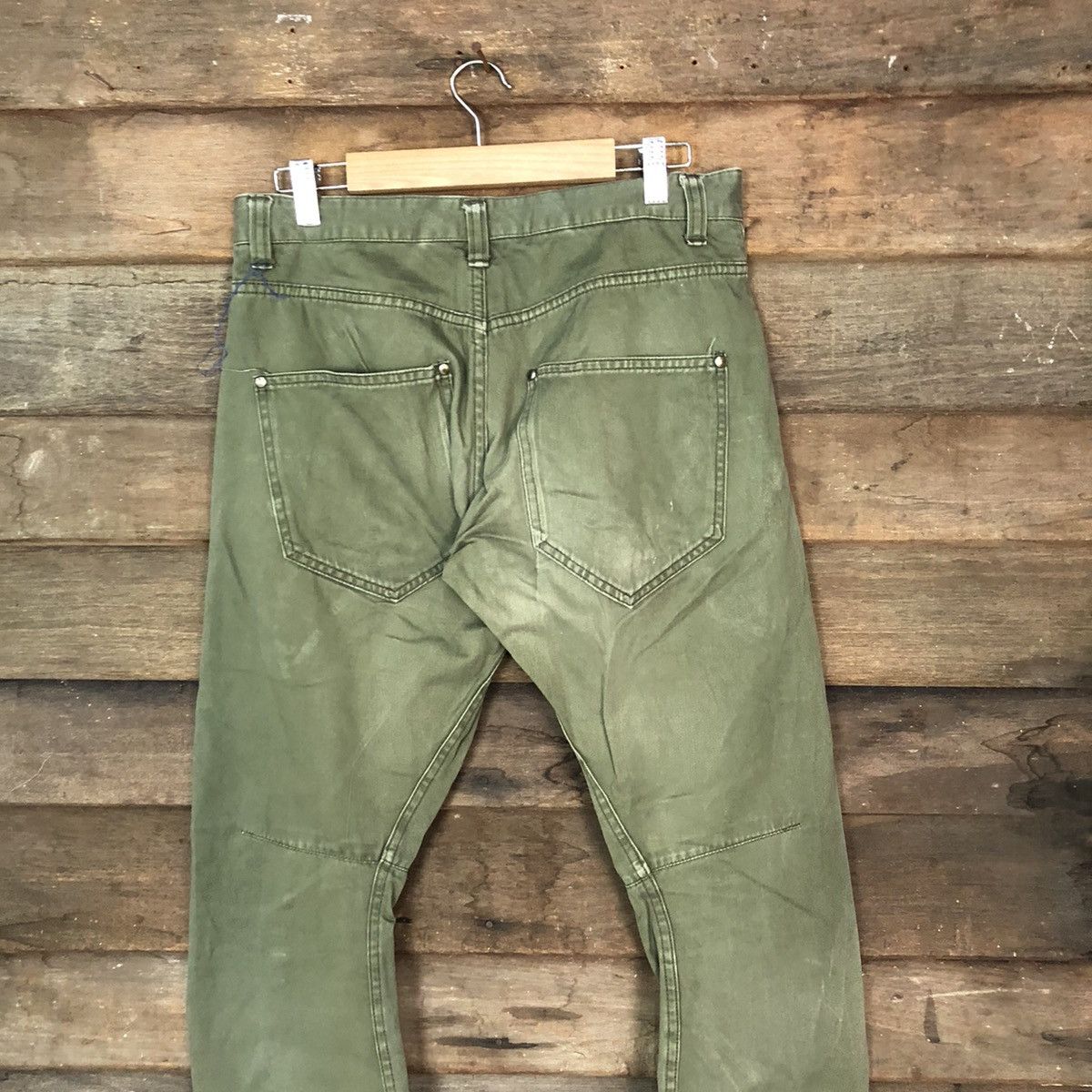 Japanese Brand Japan twist faded Green Cargo utility Pants #7065 Size US 28 / EU 44 - 11 Thumbnail